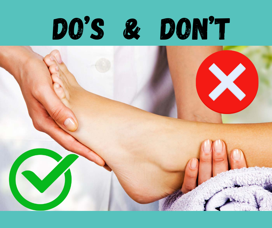 DO'S & DON'T - FOOT CARE